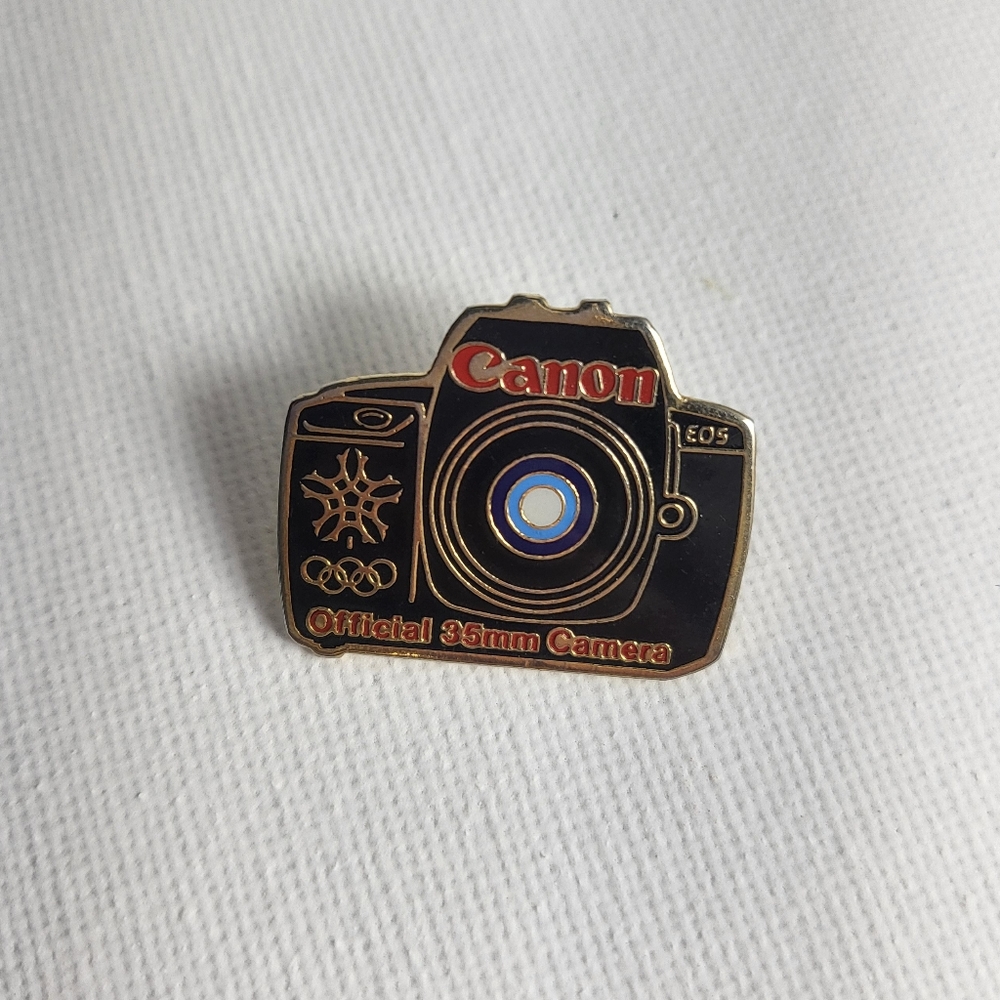 1988 OLYMPICS CANON CAMERA COLLECTORS PIN 💫VINTAGE💫